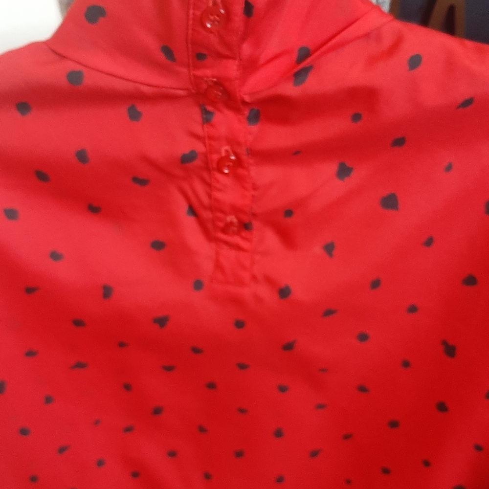 Red and Black Pleated Skirt Set - Picture 6 of 13